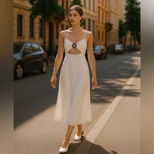 revolve fame and partners cut out maxi dress vacation